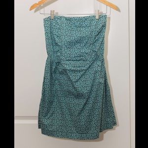 🦕Teal, floral print dress!